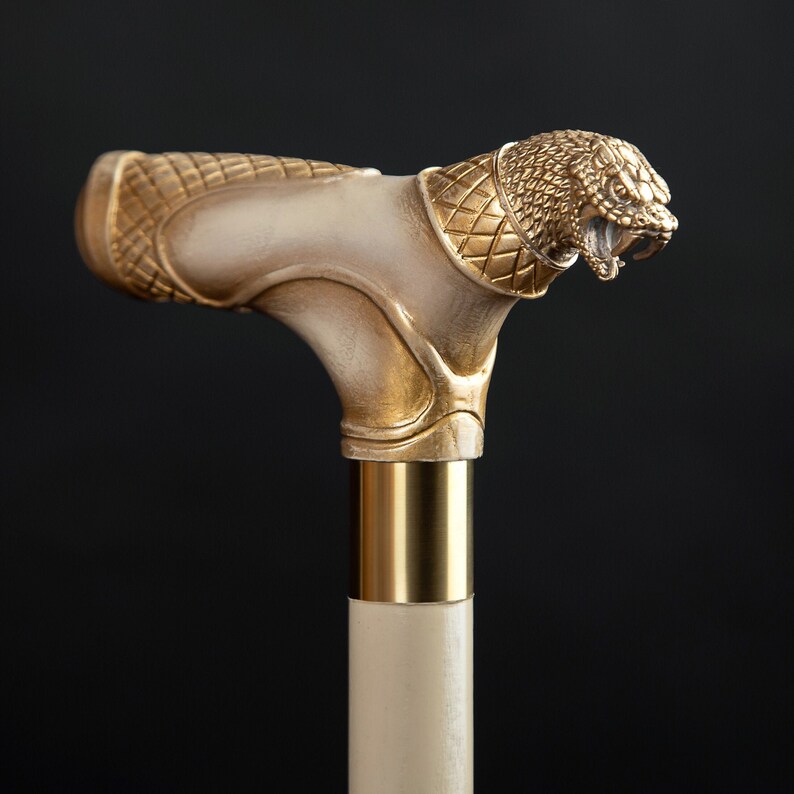 Mens Walking Cane Shake Short Stick Grip Fritz Custom Etsy