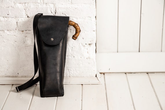 Black Bag for Walking Stick Storage, Walking Cane Case Black Bag for Walking Stick Storage, Walking Cane Case