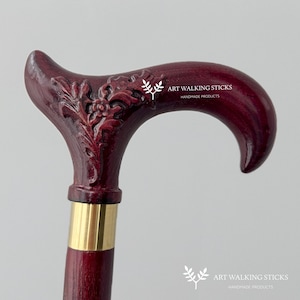 Walking cane flowers GIFT for Women, Walking Cane for Women, Mom, Grandma - Derby
