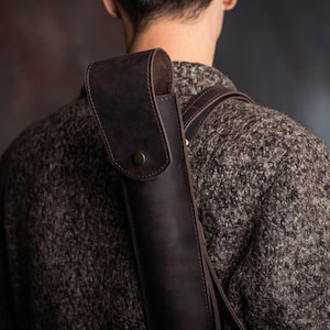 Walking cane covers Walking Cane Case Bag Leather - Cane Holder Rack