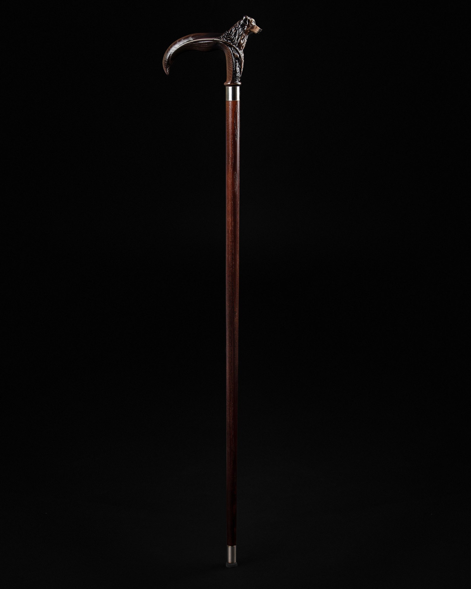 Shepherd Dog Walking Cane Dog Head Walking Cane With Rubber Etsy