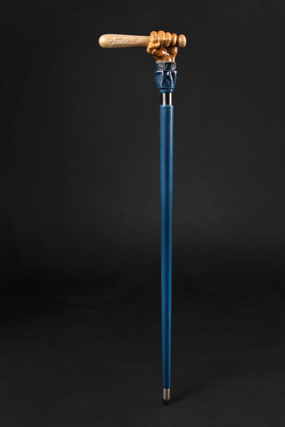 Baseball Bat Walking Cane New York Yankees Unique Sport Etsy