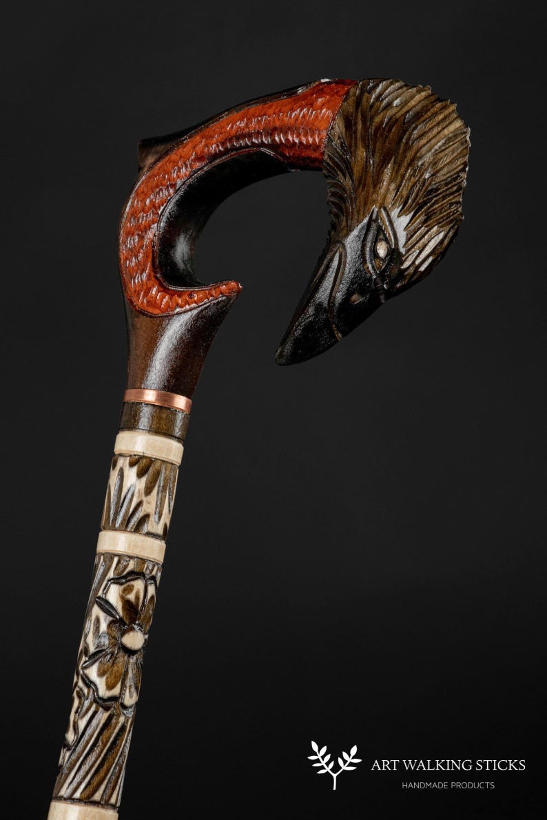 Carnival Cane Vintage Canes Raven Walking Sticks Gothic Сane Design Valentine's Day Gifts image 2