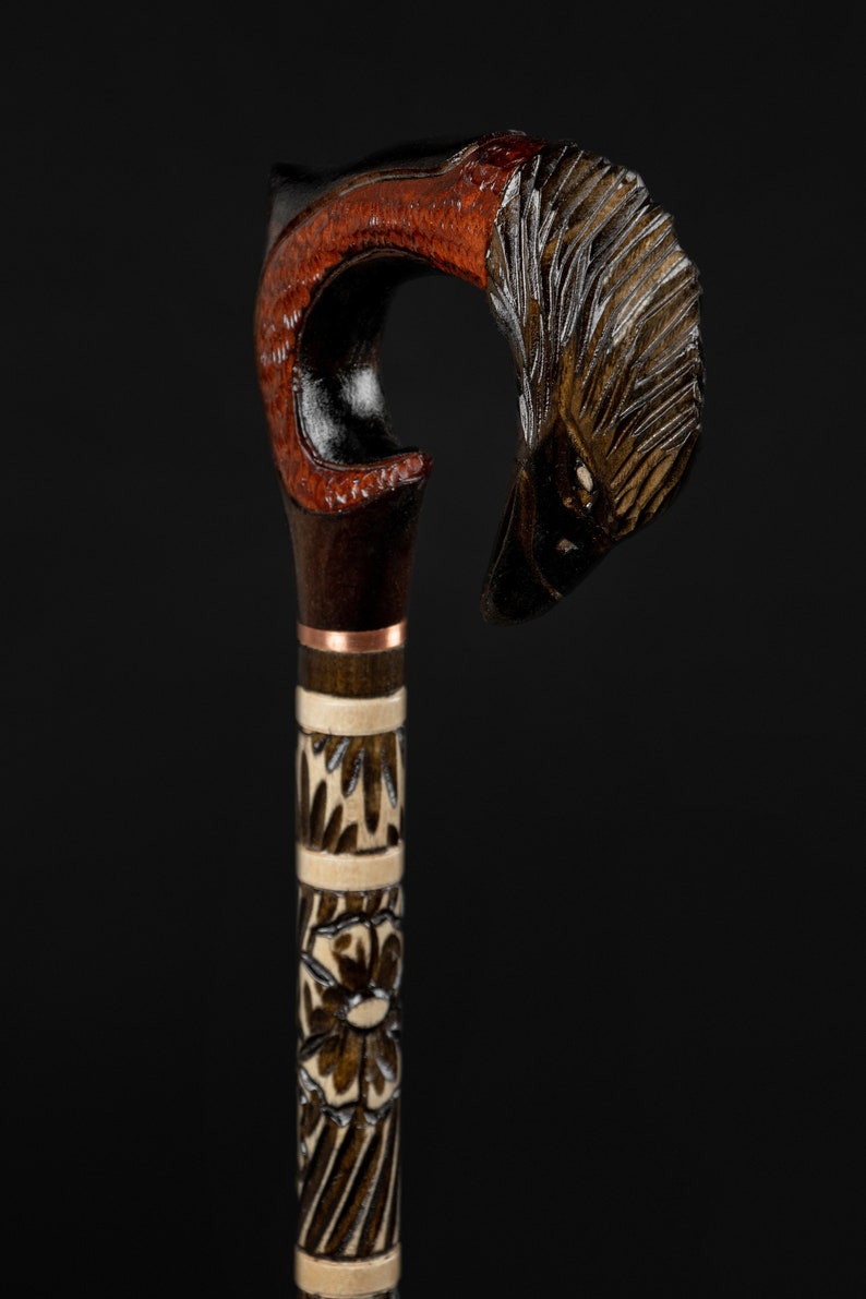 Carnival Cane Vintage Canes Raven Walking Sticks Gothic Сane Etsy Canada