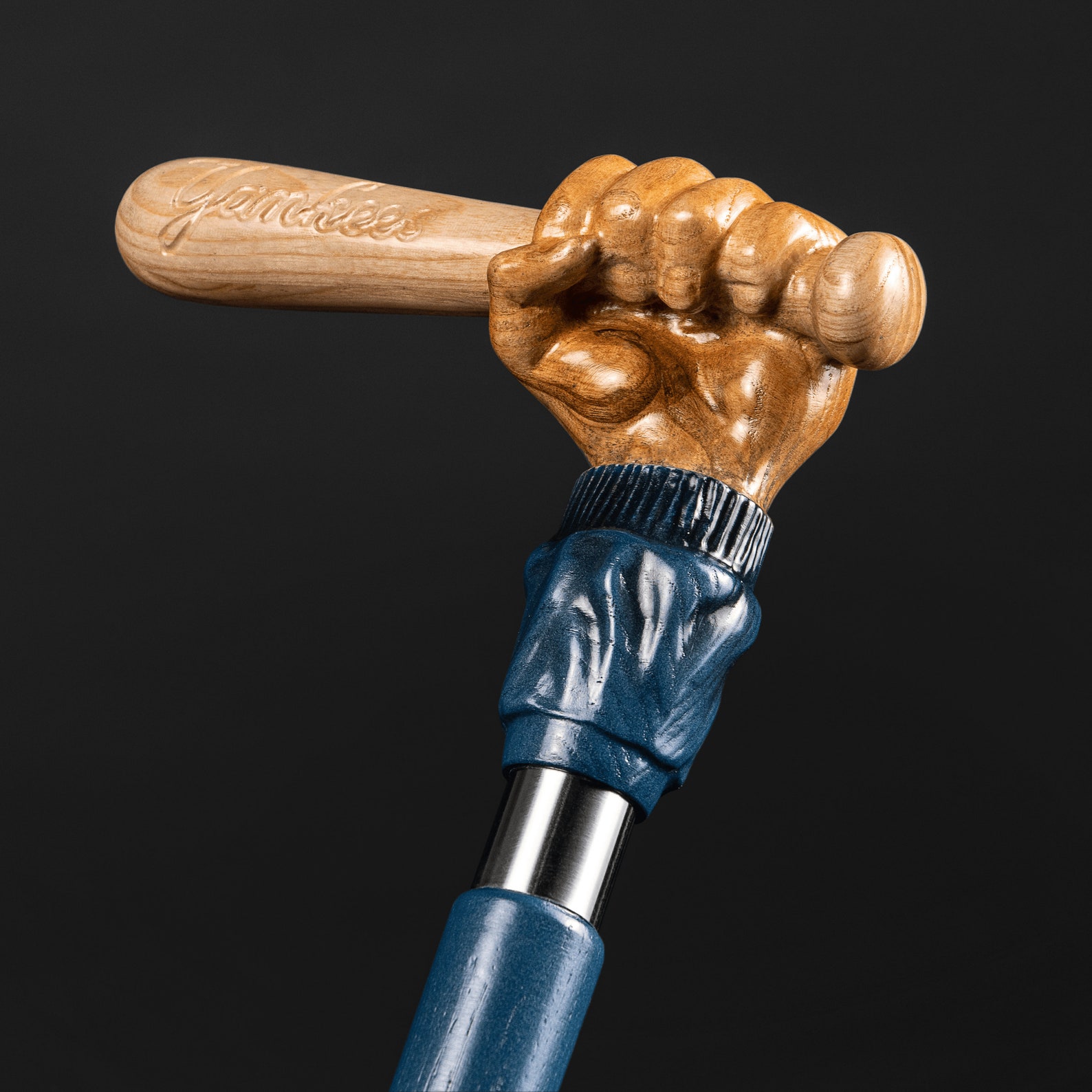 Baseball Bat Walking Cane New York Yankees Unique Sport Etsy