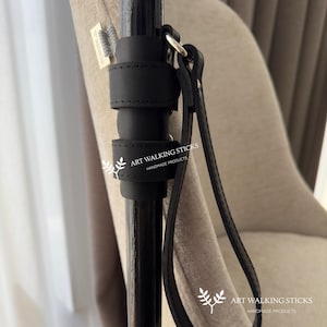 Walking Cane Wrist Cords Leather Natural