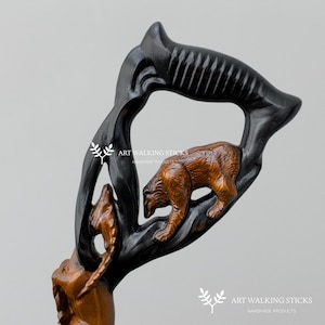 Walking Stick Cane Natural Wood