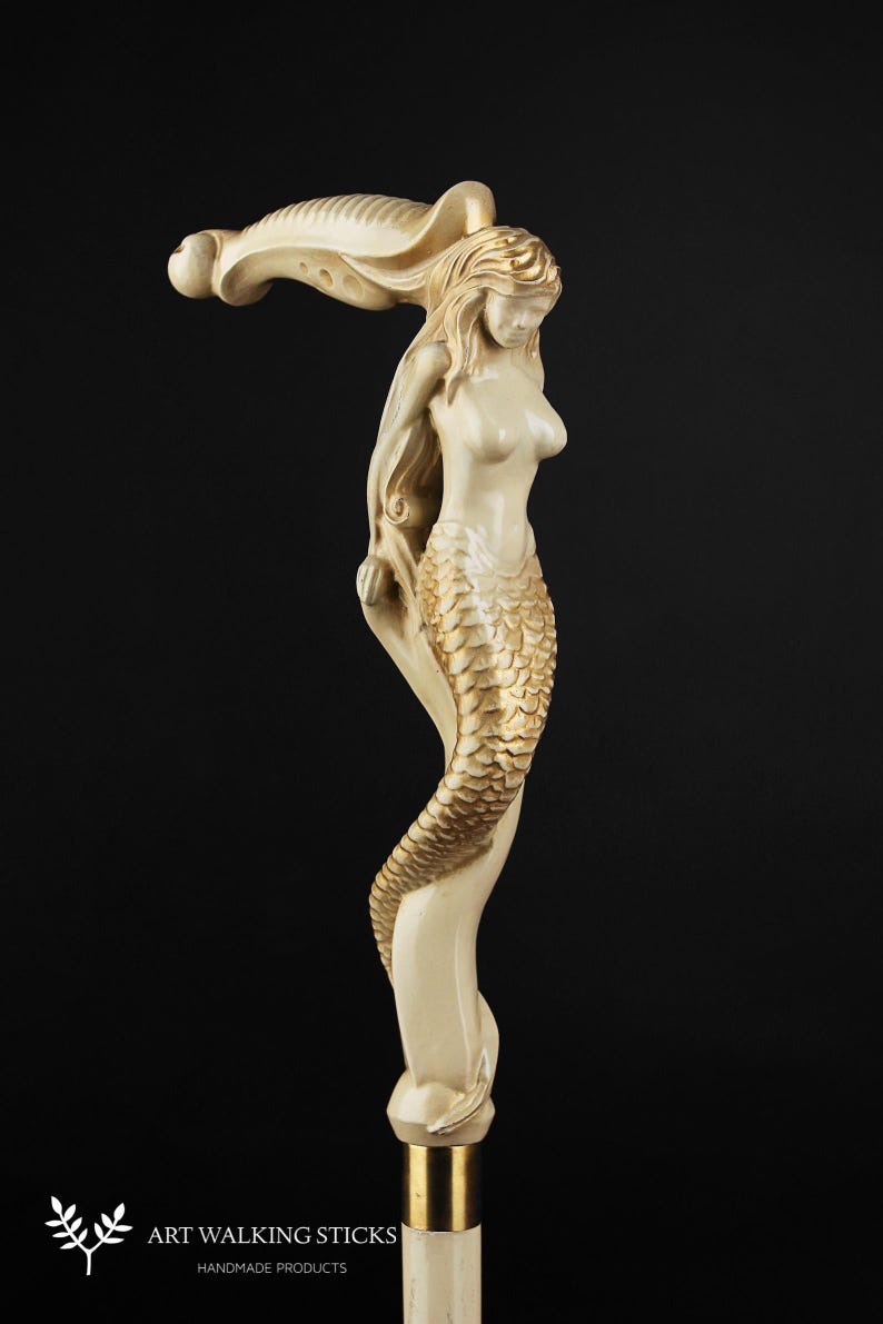 Bastones de sirena para caminar imagen 1