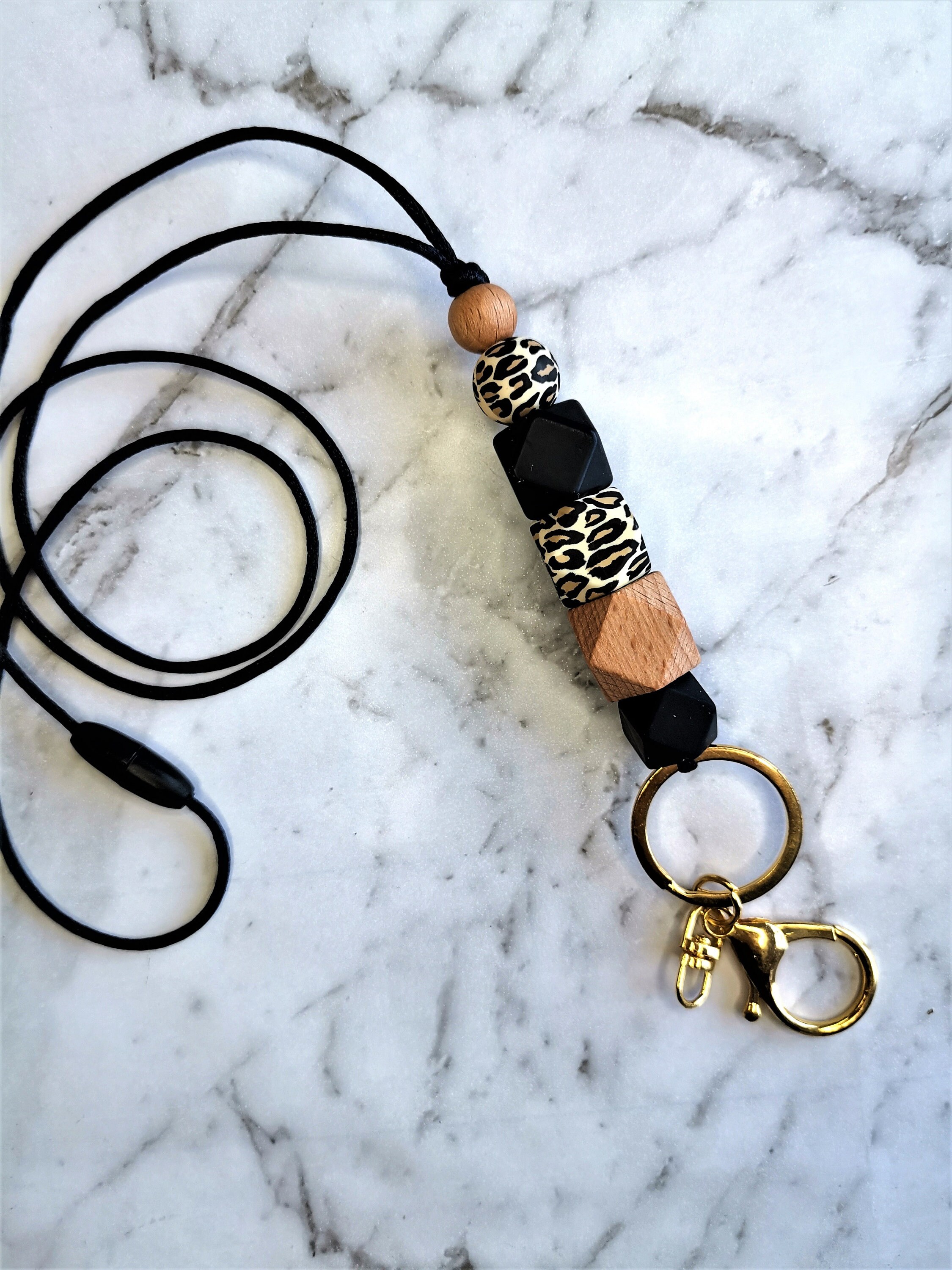 Leopard Print Lanyard Leopard Print Lanyard & Key Ring Combo Etsy