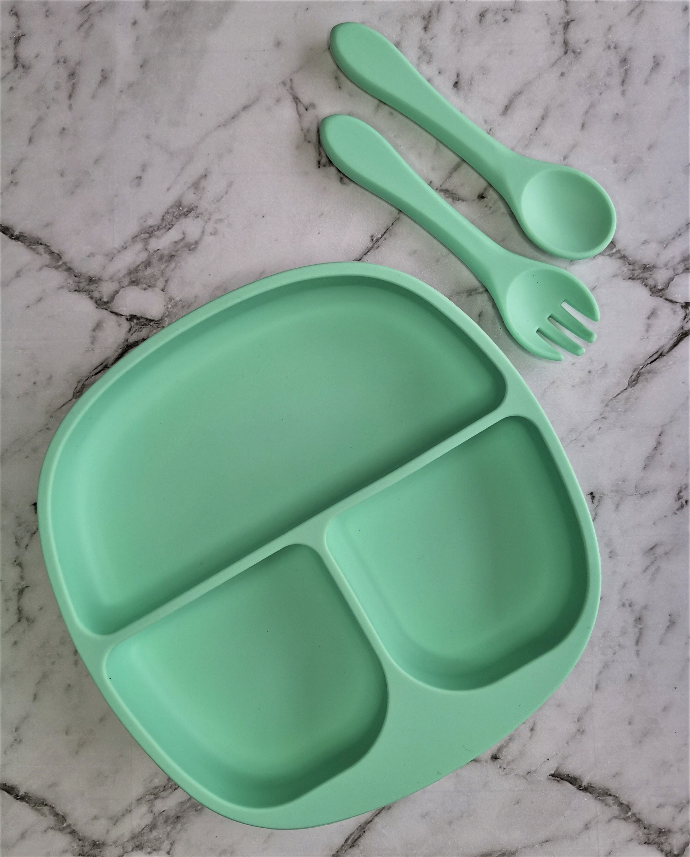 Baby Plate Selffeeding Silicone Plate Feeding Bowl & Etsy