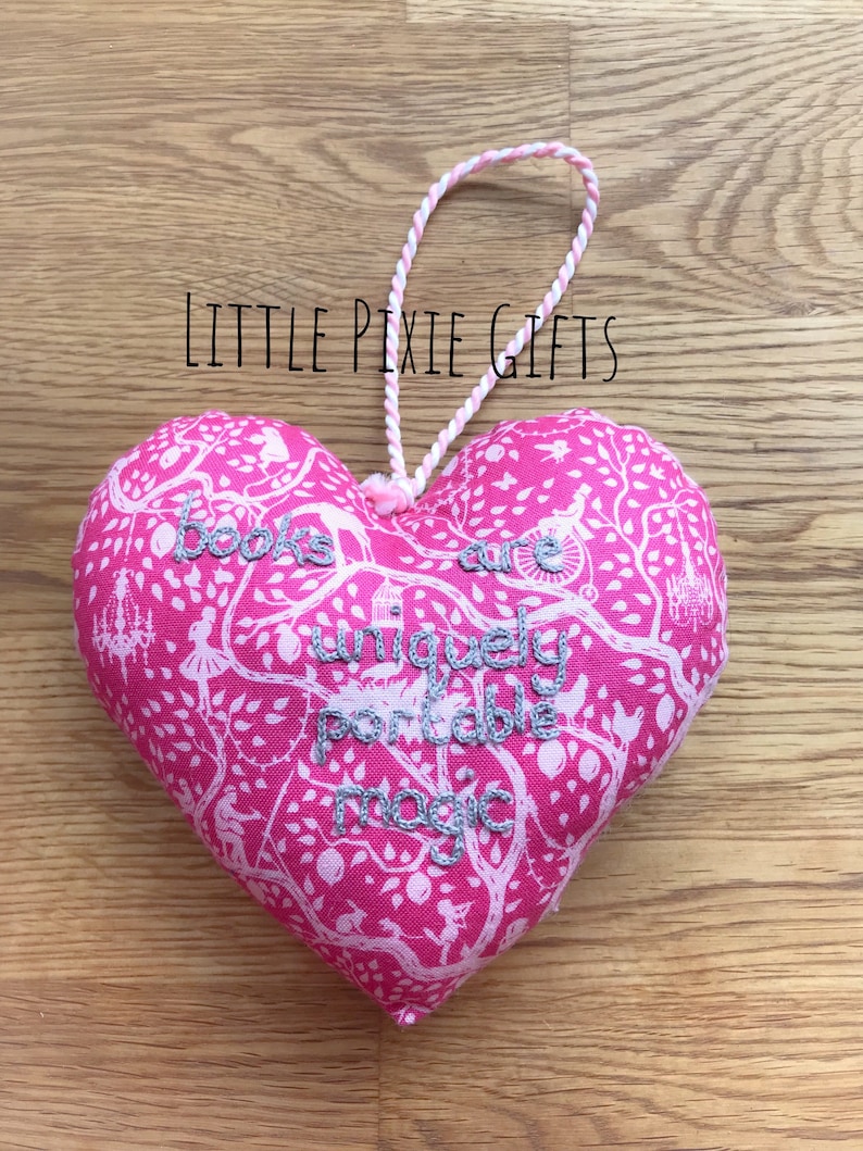 A hand-sewn lavender scented heart