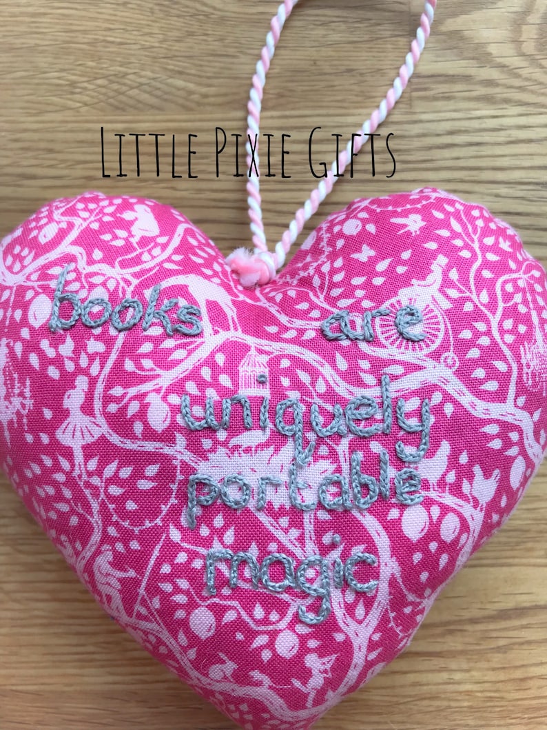 A hand-sewn lavender scented heart