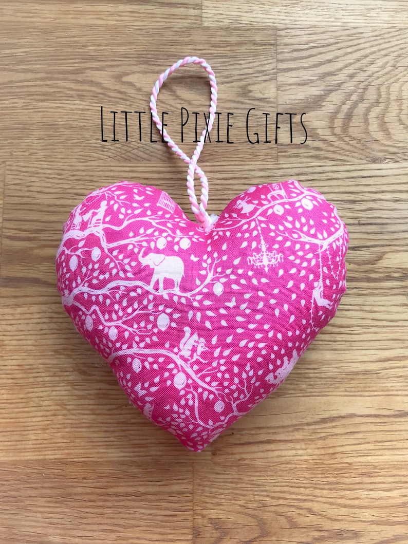 A hand-sewn lavender scented heart