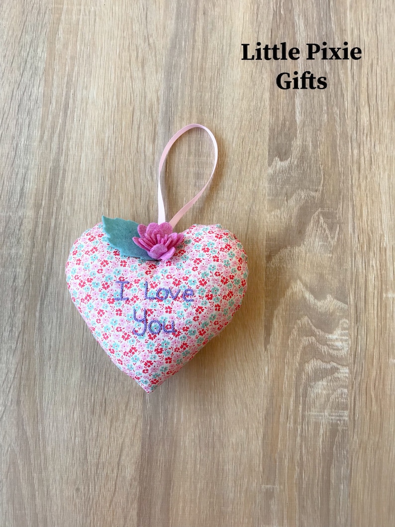 A hand-sewn lavender scented heart
