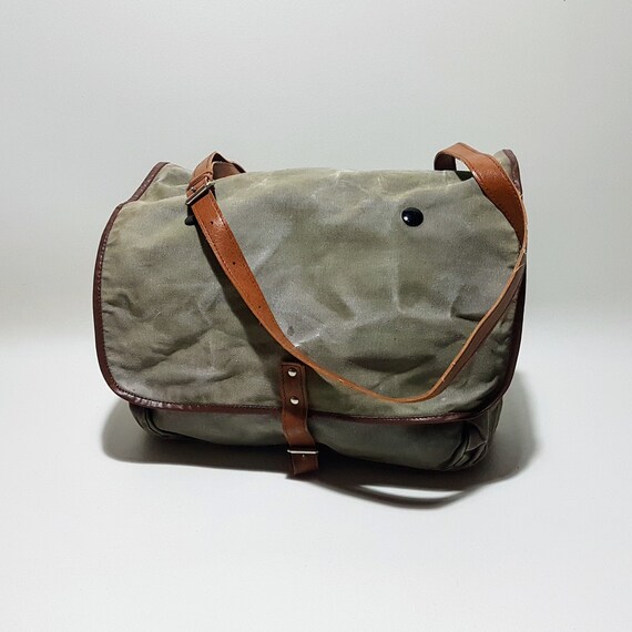 Vintage Military Linen Bag / Army Bag / Military Canv… Gem