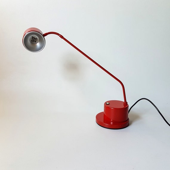 red light desk lamp