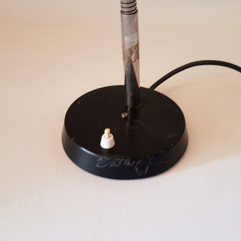 Vintage Table Lamp Desk Lamp Black Yugoslavia 70s
