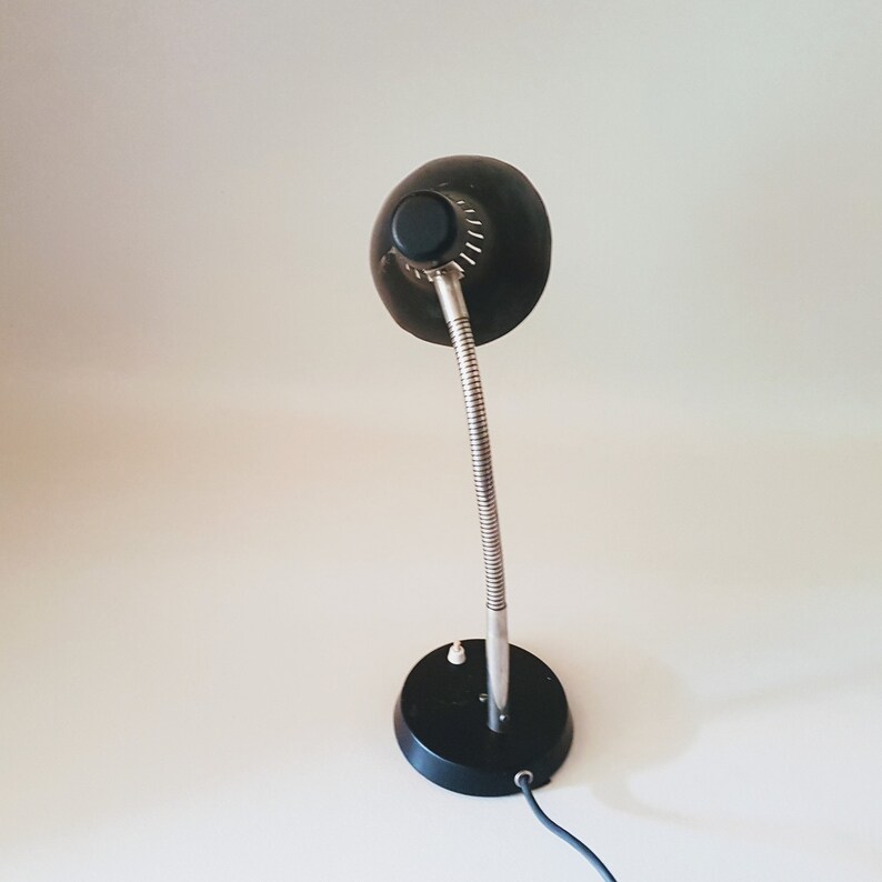 Vintage Table Lamp Desk Lamp Black Yugoslavia 70s