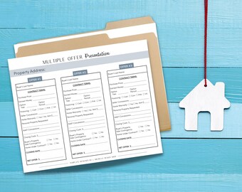 Bienes Raíces - Presentación de Oferta Múltiple - Descarga Instantánea - Plantilla - Digital - PDF