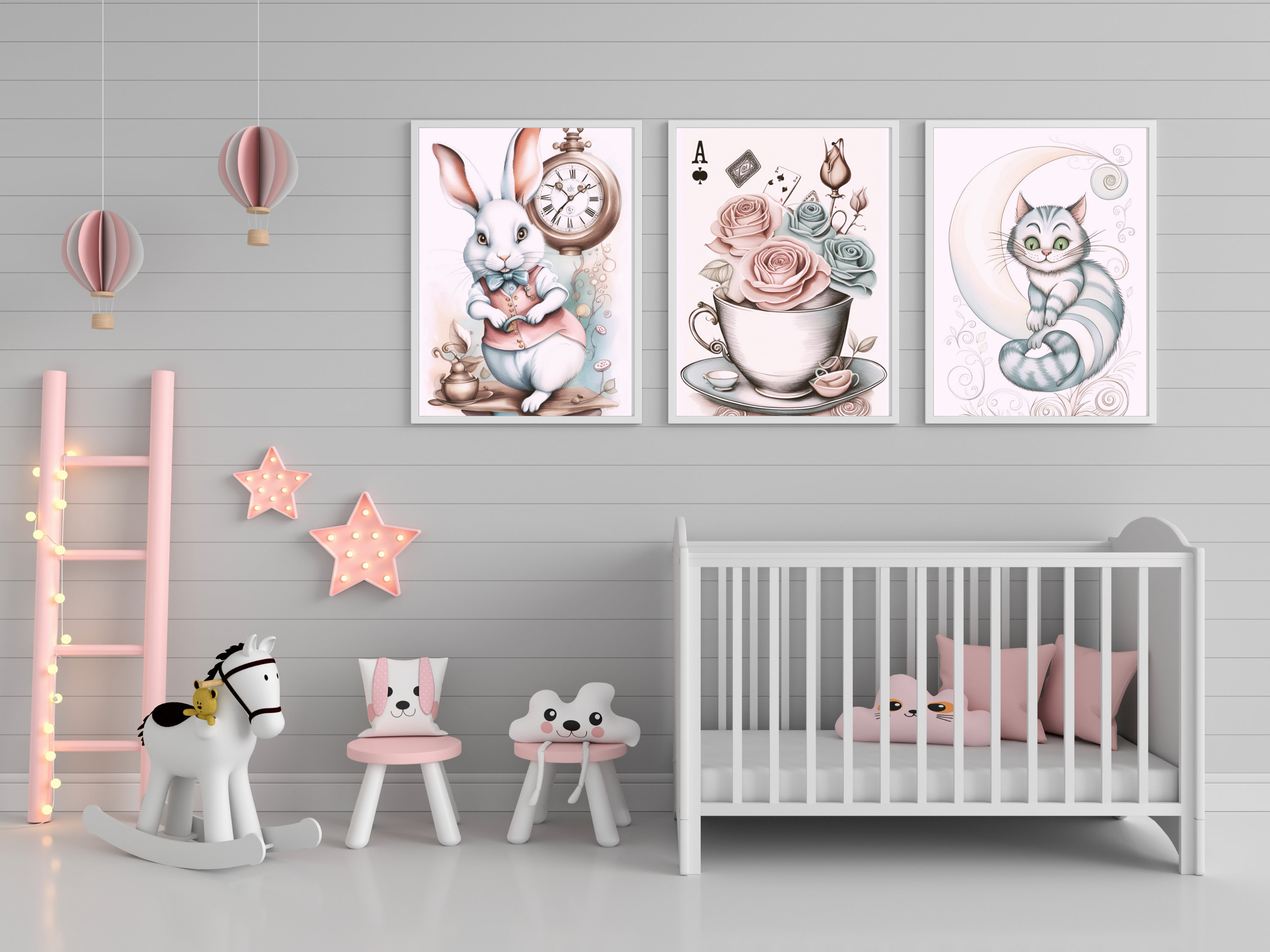 Alice in Wonderland Nursery Art | Room Decor for Girls | Disney Fairy ...