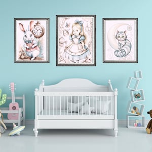 Alice in Wonderland Nursery Art | Room Decor for Girls | Disney Fairy ...