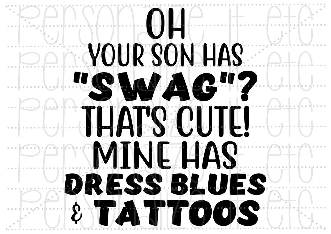 Dress Blues & Tattoos Svg File Marine Svg Instant Download Etsy