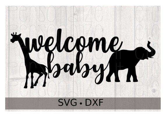 Download Safari Theme Welcome Baby Cake Topper Svg Baby Shower Etsy