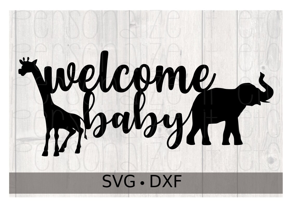 Download Safari Theme Welcome Baby Cake Topper Svg Baby Shower Etsy