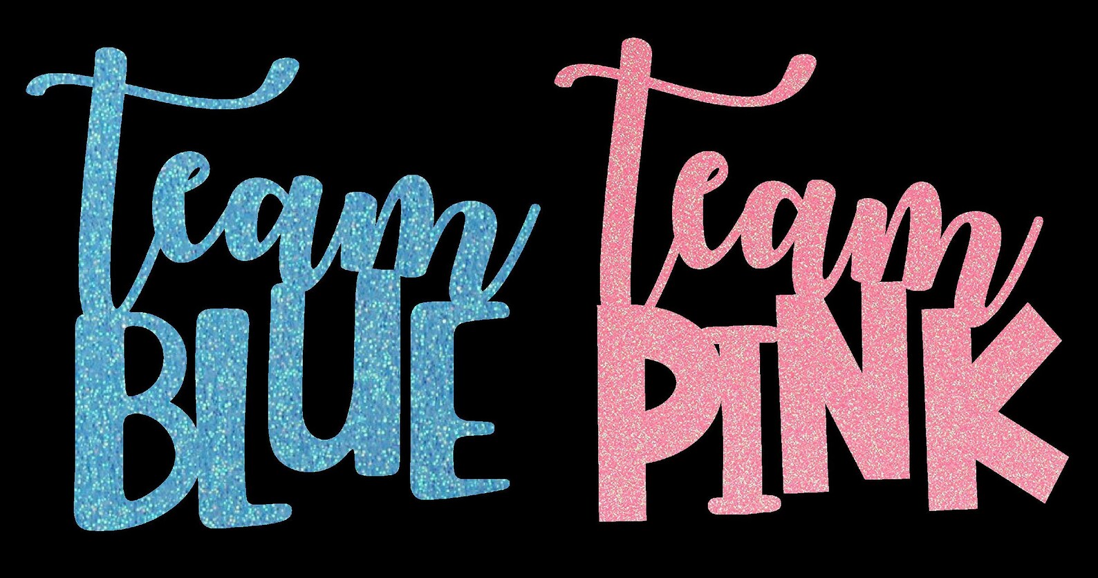 Team Blue Svg File Team Pink Svg File Gender Reveal Etsy