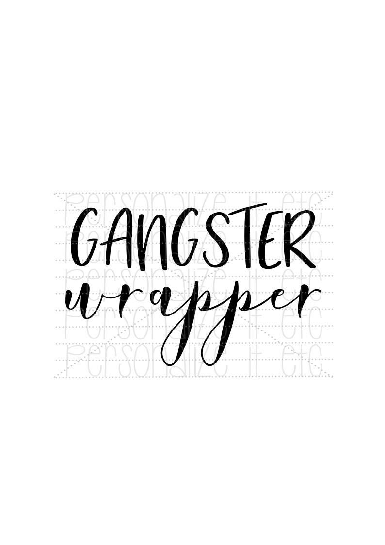 Download Gangster Wrapper svg file Christmas instant download Use ...