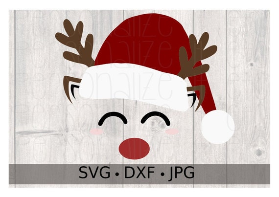 Download Santa Hat Reindeer Svg File Christmas Xmas Instant Download Etsy PSD Mockup Templates