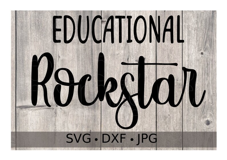 Download Educational Rockstar svg file Teacher svg instant download ...