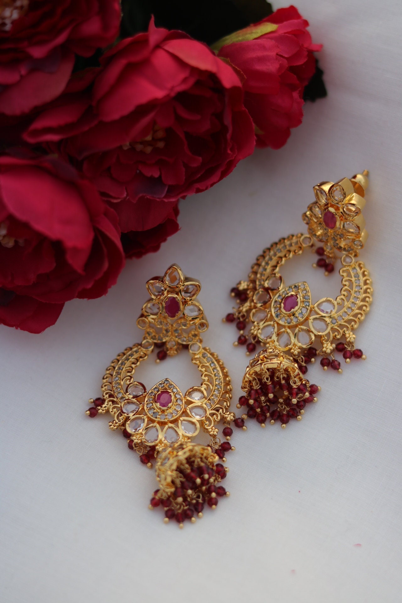 Sui Dhaga Earrings Designs With Price & Suidhaga Earrings Gold Light Weight  With Price - YouTube