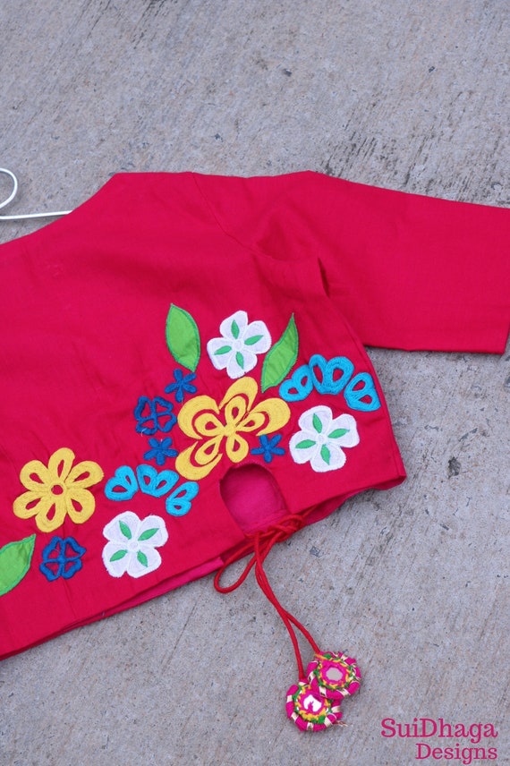 Indian Designer Blouse Cropped Top Readymade Saree Top Etsy