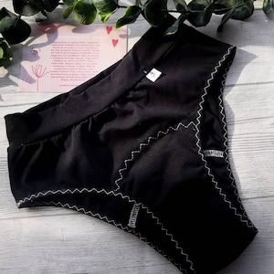 Menstrual PERIOD panties, HIPSTER, cotton jersey
