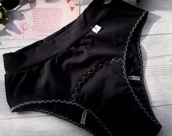 Menstrual PERIOD panties, HIPSTER, cotton jersey