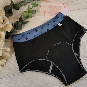Menstrual PERIOD panties, HIGH WAIST, cotton jersey