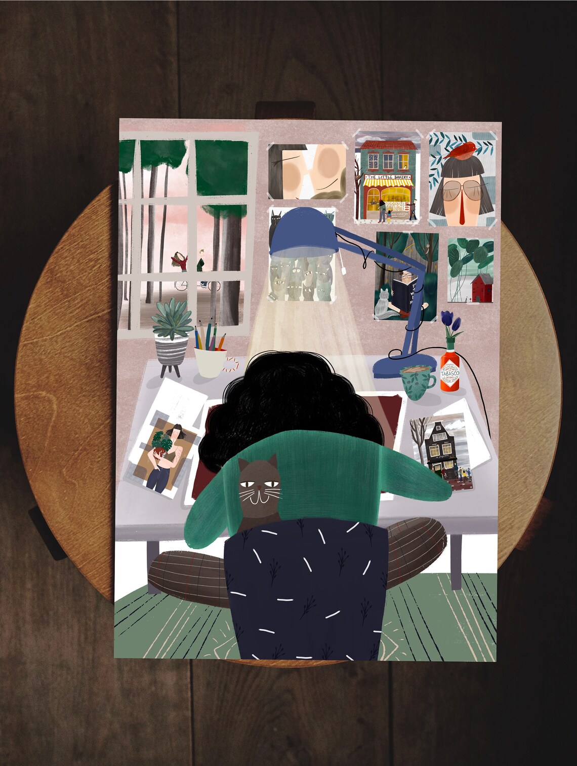 Art Print ROOM Artwork Wall Art Custom Illustrations Etsy