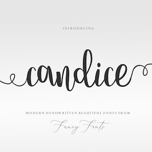 Candice Font: Modern Handwritten Font for Cricut (Digital Download)