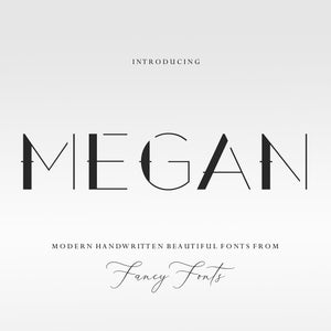 Megan Font: Modern Stylish Font for Logo & Branding (Instant Download)