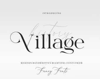 Village Serif Font: Modern Swash Font for Cricut & Canva (TTF) (Digital Download)