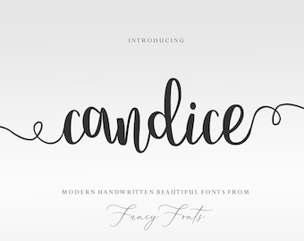 Candice Font: Modern Handwritten Font for Cricut (Digital Download)