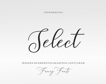 Calligraphy Font, Feminine Cursive, Modern Wedding Font (TTF)