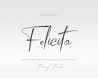 Felicita Script Font: Modern Handwritten Cursive (TTF File)