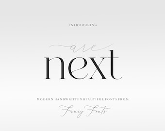 Modern Serif Font: Boho Fashion Branding (Digital Font)
