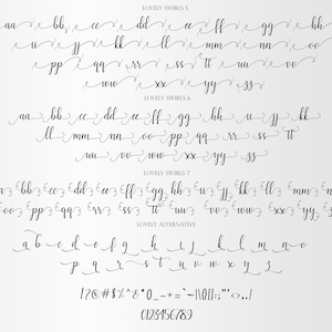 Lovely Script Font, Calligraphy Style (Digital Download) image 3