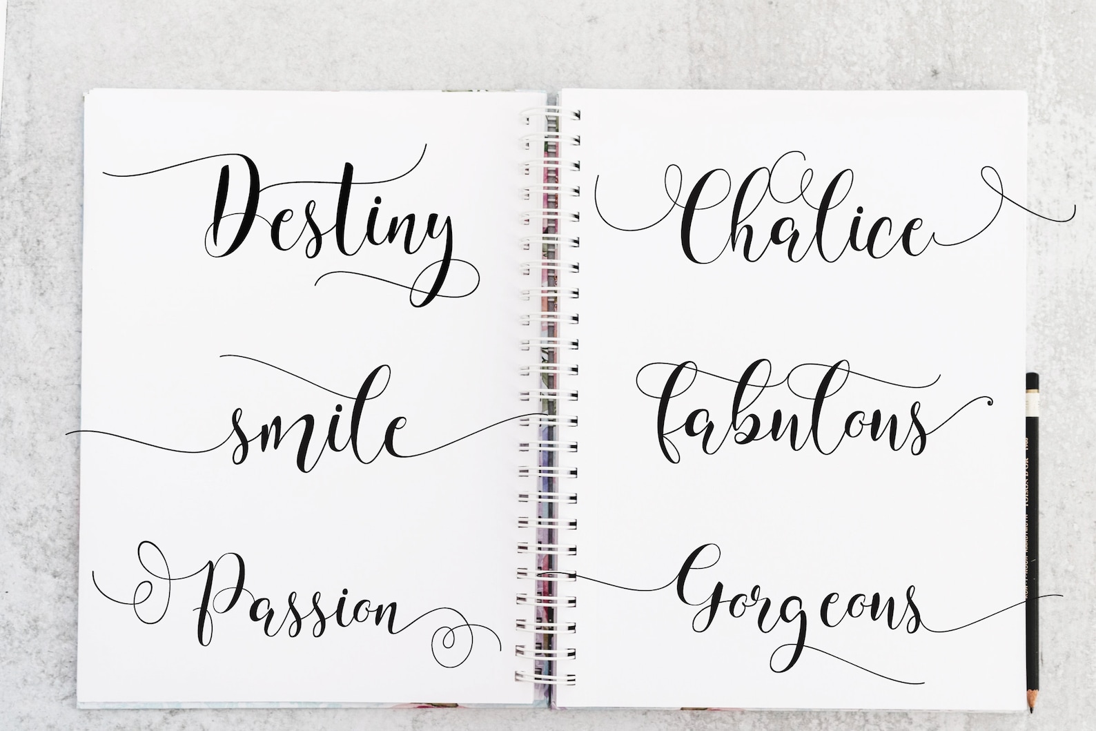 Hughes Cursive Font: Modern Swirly Alphabet (digital Download) - Etsy
