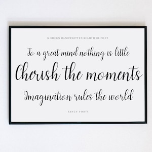 Lovely Script Font, Calligraphy Style (Digital Download) image 4