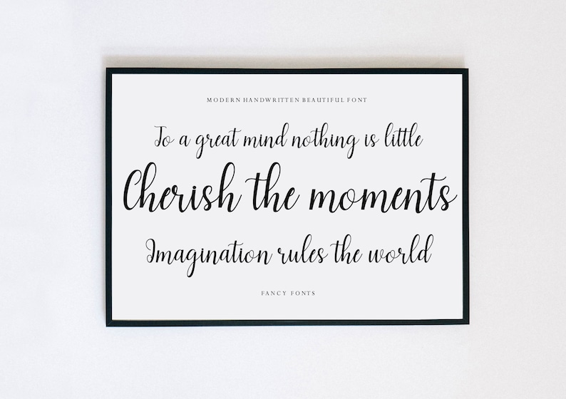 Lovely Script Font, Calligraphy Style (Digital Download) image 4