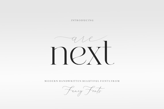 Modern Serif Font: Boho Fashion Branding (Digital Font)
